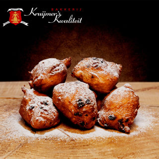 Afbeelding van Oliebol met rozijnen